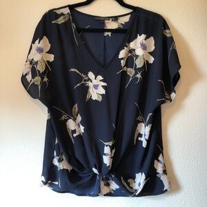 EUC West Kei L Allura Knot Detail Blouse